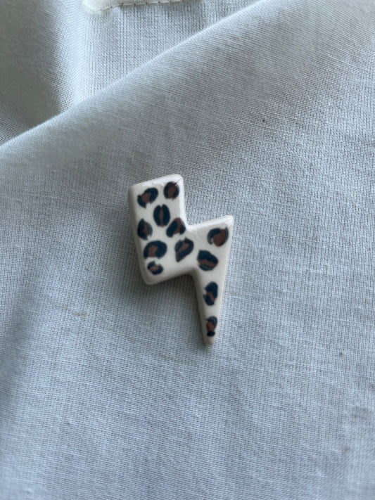 Broche Eclair Léopard