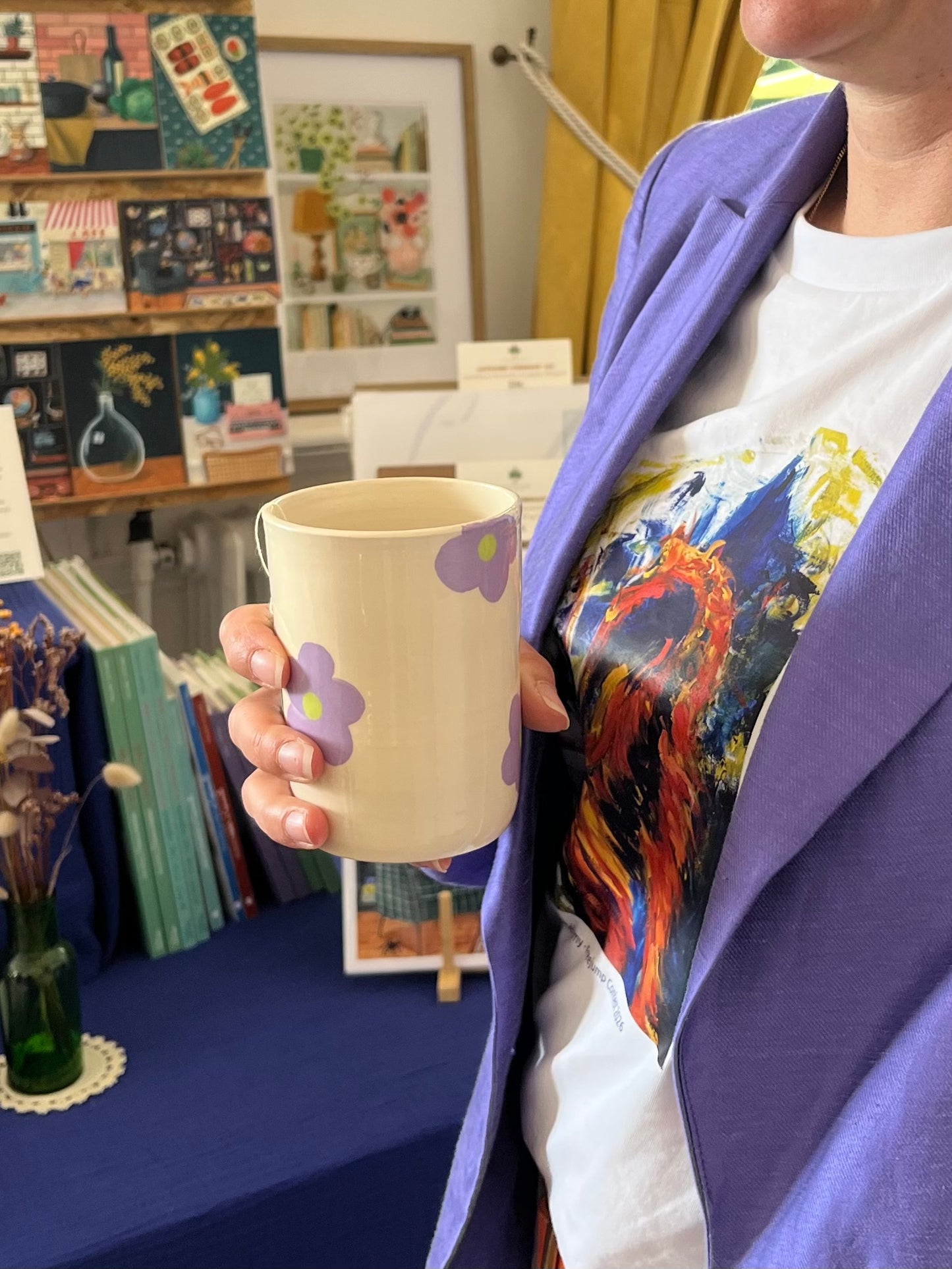 Tasse sans anse - Petites Fleurs