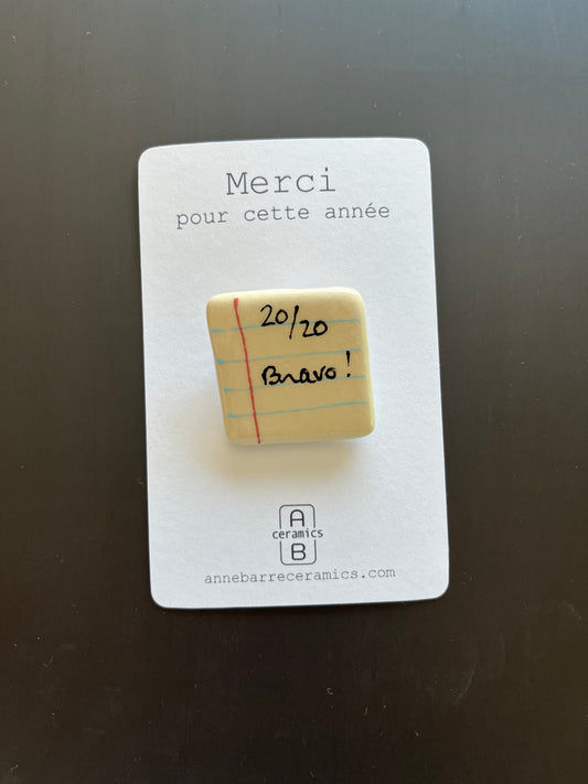 Broches Mention Très Bien