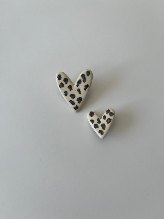 Broches Cœur Léopard
