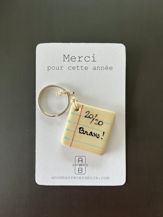 Porte Clés Mention Très Bien