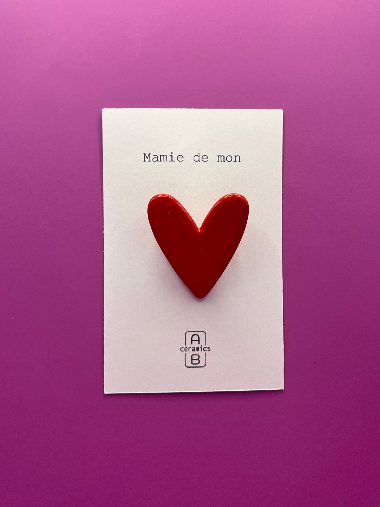 Broche Coeur / Mamie de mon ❤️