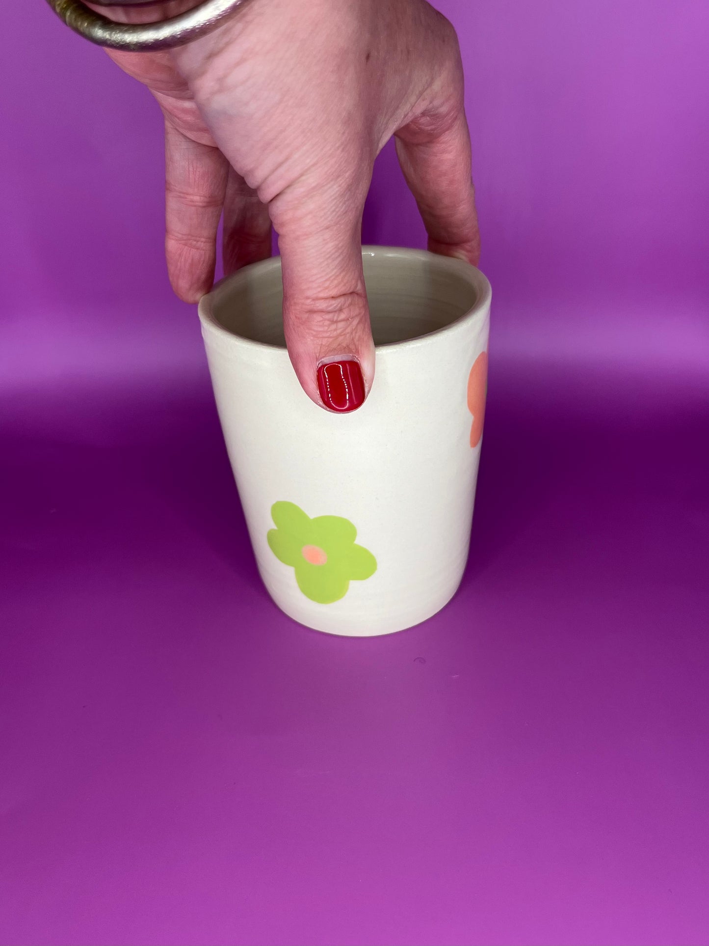 Tasse sans anse - Petites Fleurs