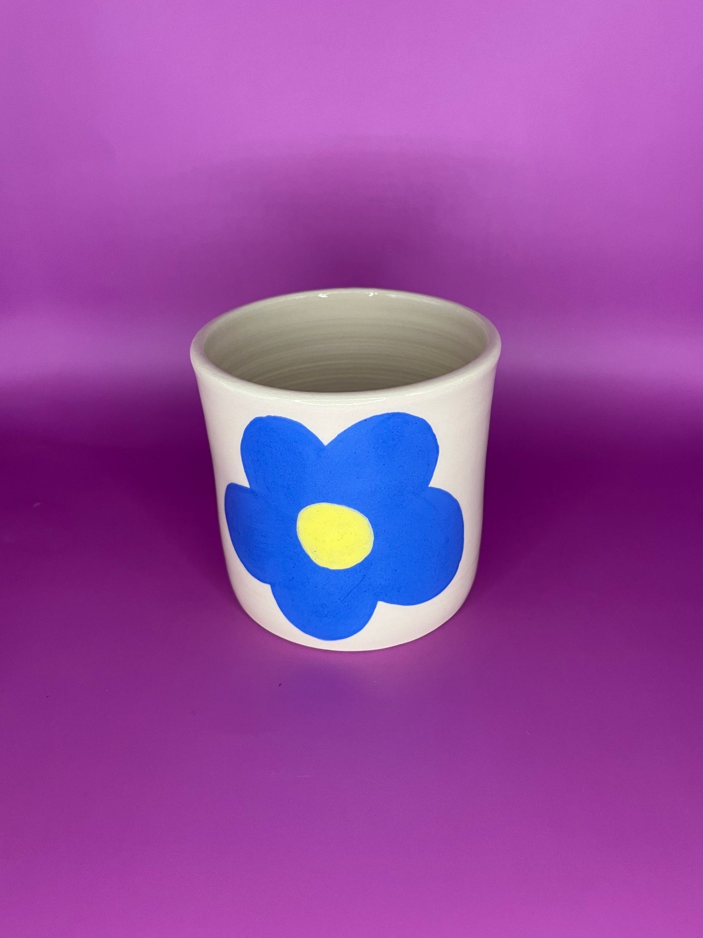 Tasse sans anse - Grosse Fleur